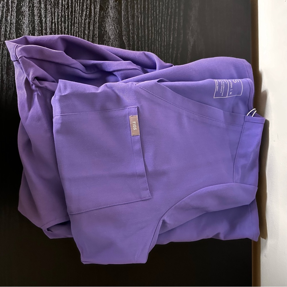 M figs catarina/zamora regular length set NWT amethyst